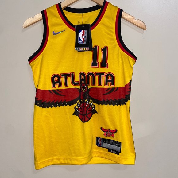 Nike NBA Atlanta Hawks Trae Young #11 Basketball Youth Jersey Size NEW - Picture 10 of 16